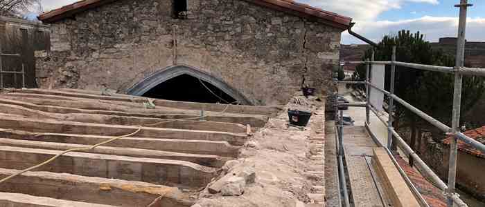 Restauración de cubierta de la Iglesia de Quintanilla de las Carretas